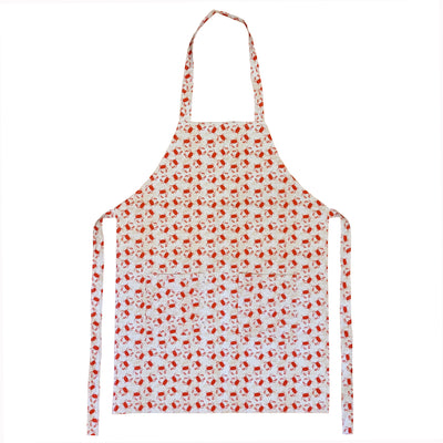 Whimsical Reds Crab Apron Full